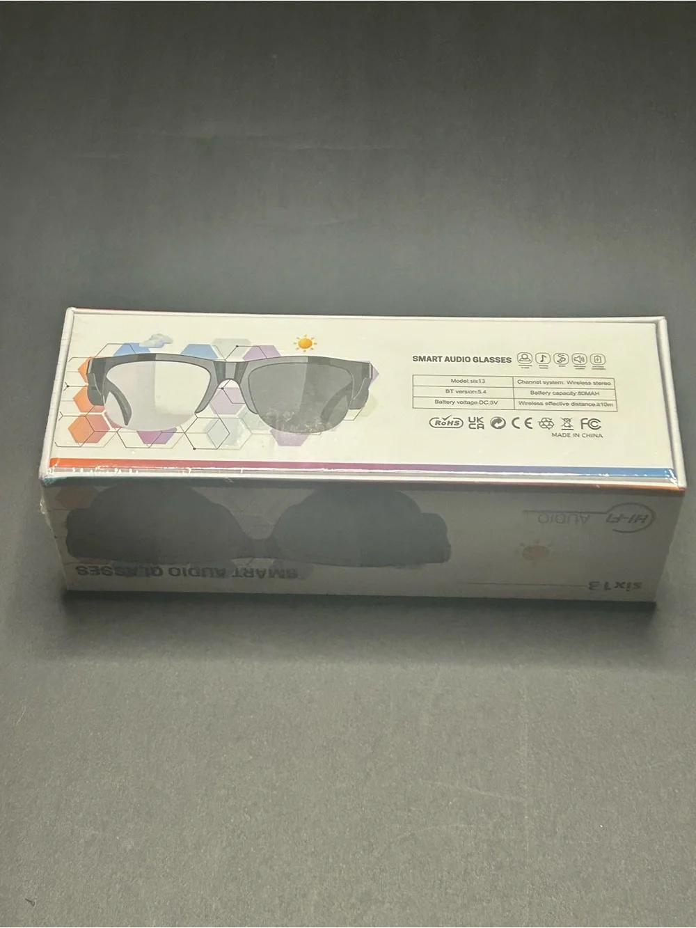 NIB six13 Smart Audio Glasses Bluetooth UV Color Changing Sunglasses
